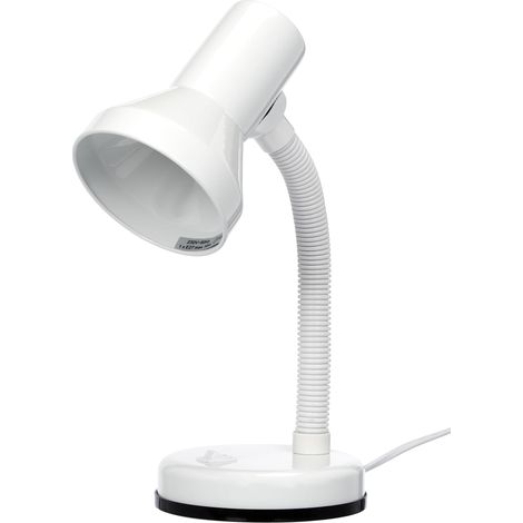 Lampada Tavolo Scrivania Bianca Moderna Regolabile 30 cm Pronto GD Trio (1/4)