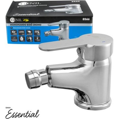 Monomando Bidet Gama Essential Cromado Latón Cartucho Cerámico 40mm