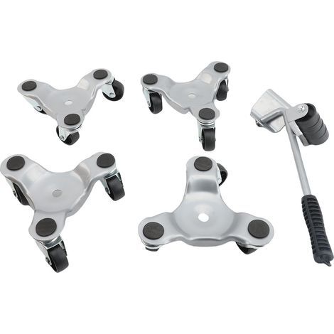 Furniture moving kit with 360° swivel wheels, supporting a load of 600 kg (1322 lb), heavy-duty dolly for sofa, wardrobe, refrigerator and piano (1/4)