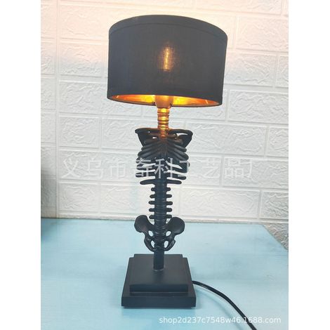 Skelett-Tischlampe für Halloween, gotisch-klassisch, dekorativ für Zuhause