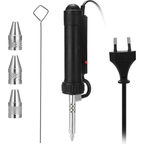 Pompe Dessoudante électrique Stylo Ventouse électrique Portable Soudeuse Étain Sucker Va cuum Soldering BBT 680 (Noir) (1/5)