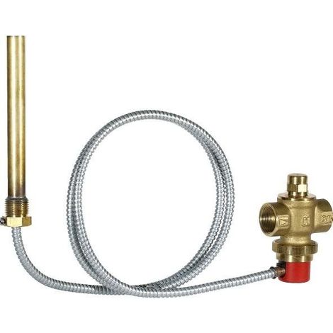 Valvola Di Sicurezza Di Massima Temperatura "Ts131" Capillare Da 1,3 M Att. 3/4