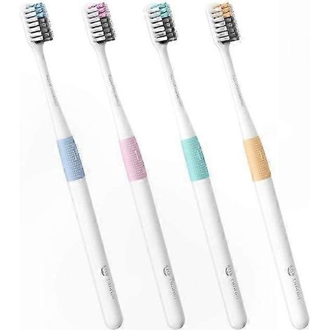 Brosses à dents souples 4 en 1 compatibles Mijia Dr.Bei Bass Method pour brosses à dents électriques (1/4)