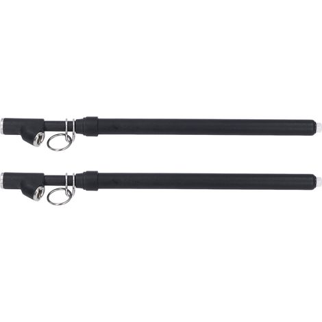 Manomètre à double tête (lot de 2) pour pneus, précision 20-220 lb/po², type droit. (1/5)