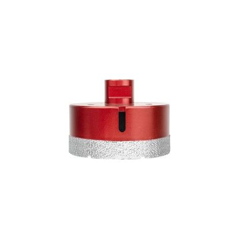 Scie Cloche Diamant Foret avec Filetage M14 pour le forage à sec ou humide de manière professionnelleà sec en Porcelaine, Carrelage, Granit, Marbre, Verre (80mm)