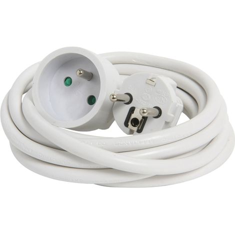 DEBFLEX - PROLONGATEUR 2P+T 16A 3G1,5 MM² HO5VV-F 3M BLANC - 335531