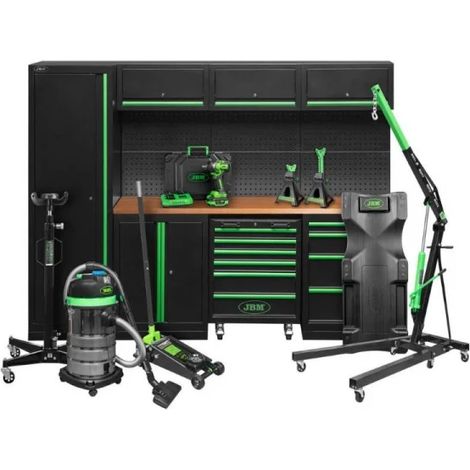 JBM SERIE599 Set arredamento officina con elettroutensili
