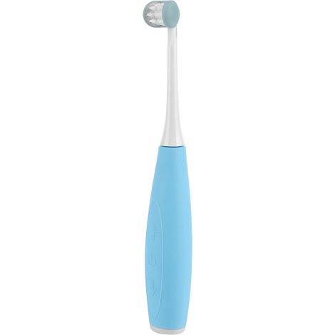 Elektrische Kinderzahnbürste mit 3 Seiten, Schalltechnologie, intelligent, USB-aufladbar, Zahnreinigungsgerät, Blau (1/5)