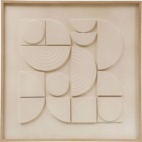 Toile Déco 3D "Catalina" 60x60cm Blanc