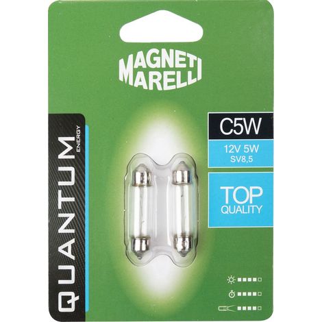 Magneti Marelli C5W coppia lampadine auto siluro 12V 5W attacco SV8,5 (1/3)