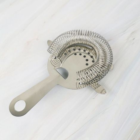 Hawthorn Cocktailsieb, Edelstahl-Barsieb, professionelles 4-Krallen-Sieb. (1/5)