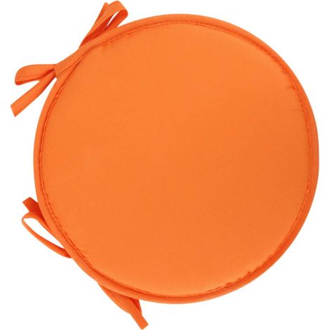Coussin De Chaise Ronde - 30 Cm - Avec Cordons De Fixation - Pour Chaises De Salle À Manger Jardin Intérieur Extérieur - Lot De 4 (1/2)