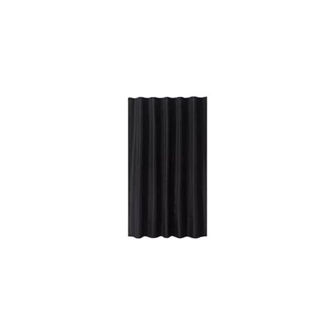 Rideau de douche noir uni, en tissu épais et imperméable, pour salle de bain, 200 x 200 cm (1/5)