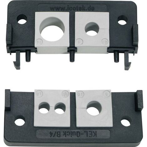 Barrette d'entrée de câble Icotek KEL-Quick B4 42434 Polyamide noir 1 pc(s) W96440 (1/2)
