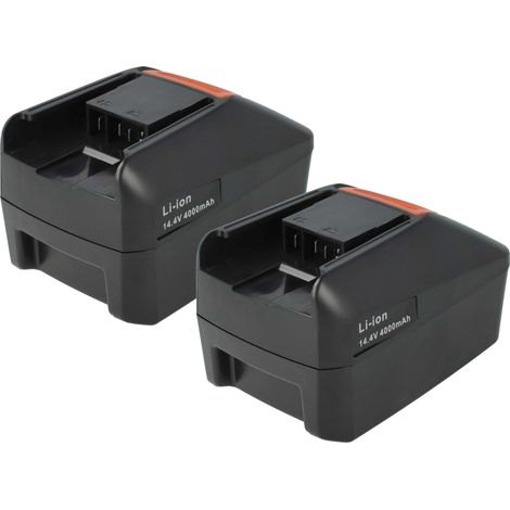 vhbw 2x Battery compatible with Fein ASW 14-14-PC, ASW 14-30-PC, ASW 14-6-PC, MultiMaster Power Tools (4000 mAh, Li-Ion, 14.4 V)