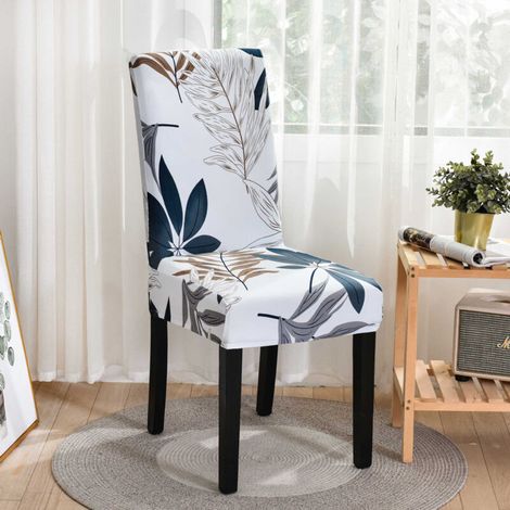 Lot de 4 Housses de Chaises Élastique, Housses pour Chaises de Salle a Manger Universelle, Couverture Couvre de Chaise Salon Moderne pour Mariage Reunion, Hôtel, Banquet, Fête (1/5)