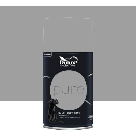 Bombe de Peinture murs & boiseries Dulux Valentine Pure Aluminium 0,25 L (1/3)