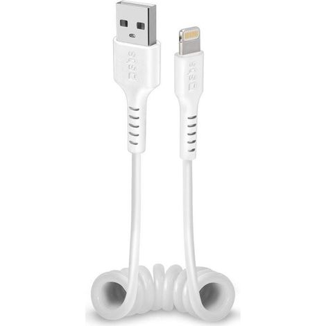 SBS TECABLEUSBIP589SW Lightning-Kabel Weiß
