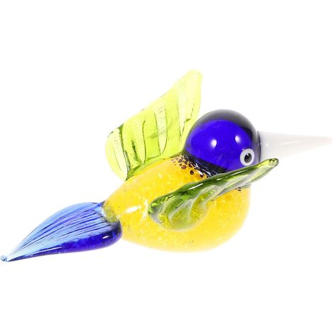 Glasvogelstatue Glas Vogel zum Hängen mit Aufhängeloch aus