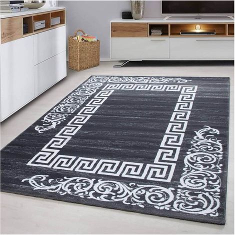 Tapis baroque pour salon en polypropylène Aftas Gris 120x170 (1/5)