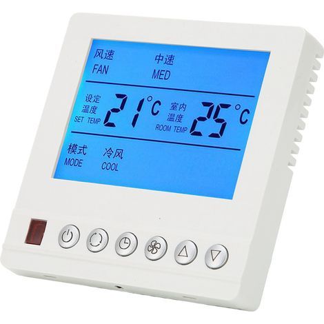 Thermostat intelligent AC220V pour climatisation centrale. réglage de la température de l'eau. thermostat à trois vitesses pour intérieur (1/5)