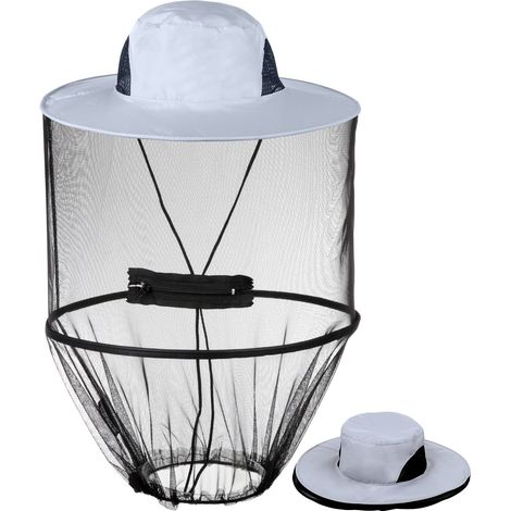 Chapeau moustiquaire, chapeau de soleil avec moustiquaire, chapeau d'apiculteur, chapeau de safari, chapeau de pêche pour la randonnée, le camping et le jardinage en plein air (1/4)