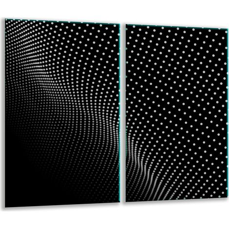 Tabla de cortar de vidrio 2x 30x52 negra (1/5)