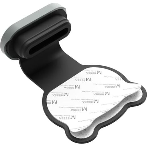 Ensemble de pistolet en silicone gris avec 3 capuchons anti-poussière en silicone pour port USB C (1/3)