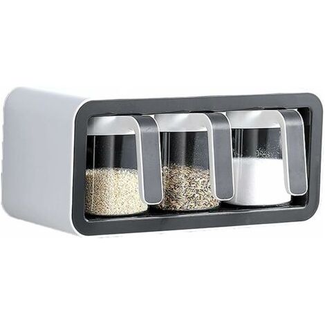 Assaisonnement Box, boîte à épices de Cuisine Murale, boîte à épices de Rangement à Plusieurs Compartiments, Convient pou (1/5)