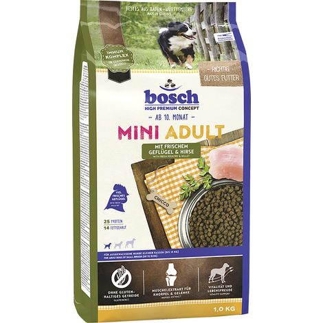 Bosch Mini Adult Geflügel & Hirse 1 kg Trockenfutter