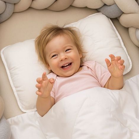 1 Ensemble literie enfant,Couette 90x120 cm,Oreiller 40x60 cm,Certifié Oeko-Tex,Lit bébé (1/5)