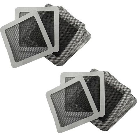 Filtre à cheveux jetable pour siphons de douche – filtre à mailles/collecteur de cheveux – 40 feuilles (autocollants, 10 x 10 cm) (1/5)