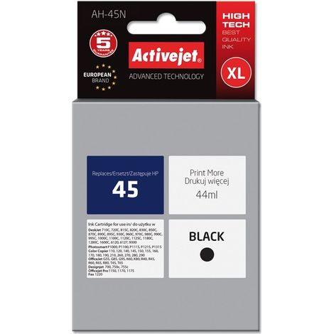 Activejet AH-45N Supreme - HP 45 Tintenersatz, schwarz, 44ml (1/2)