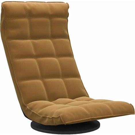 Maison Exclusive - Sedia da Pavimento Girevole Marrone in Velluto (1/5)
