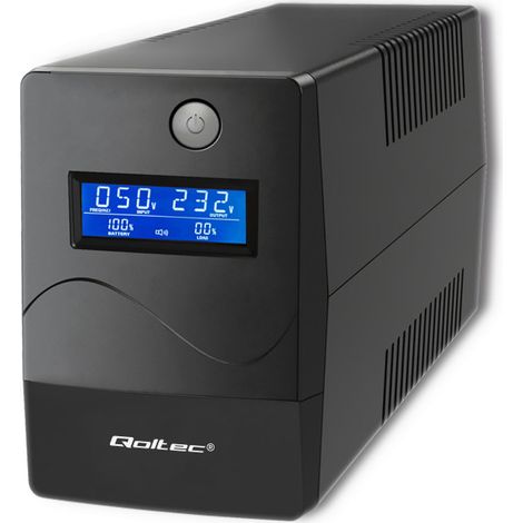 UPS interattivo di linea Qoltec  Monolith  850 VA  480 W  LCD  USB  RJ45 (1/5)