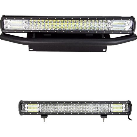 Barre lumineuse LED, boîtier en aluminium durable, design étanche, 23in 324W pas de fil (1/2)