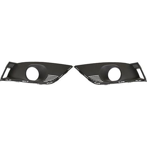 Grilles de pare-choc avant inférieures latérales kit avec trou anti-brouillard Renault Megane 4 phase 1 2015-2020