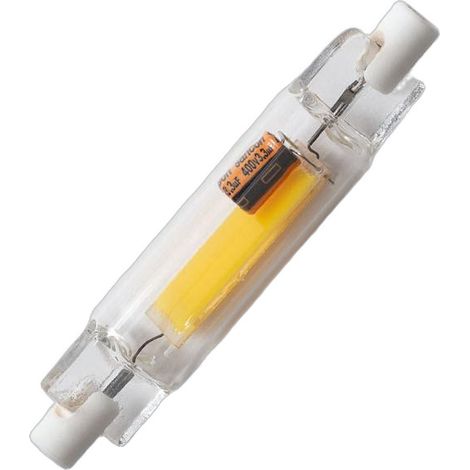 Bombilla LED R7S 4W 400 lm COB 78mm No Flicker 3000K Blanco Cálido