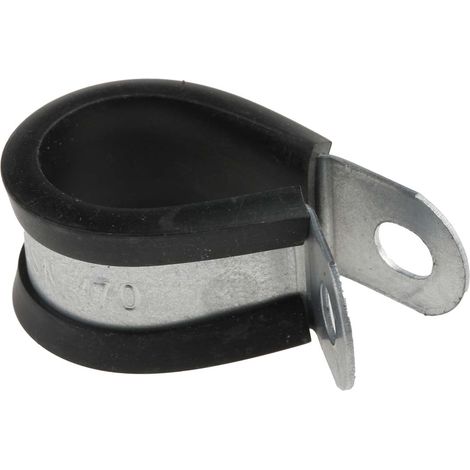 Clip serre-câbles à visser, Ø max 16mm en Acier plaqué ( Prix pour Paquet de 5 ) (1/3)