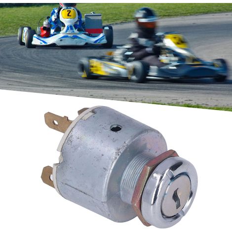 Interrupteur de Démarrage Universel 3 Bornes 3 Positions avec 2 Clés 12V pour Voiture Camion (1/5)