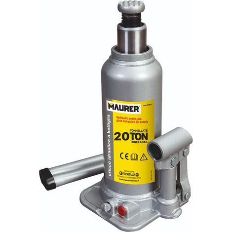 CRICCO IDRAULICO a BOTTIGLIA Maurer Portata 20000 Kg Alzata 242-452 mm (1/2)