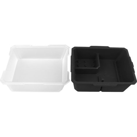 Boîte Tesla Model 2011). rangement double couche pour console centrale voiture, avec plateau (1/5)