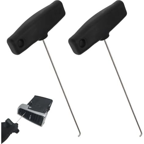Lot de 2 crochets d'extraction compteur vitesse pour Mercedes w124, SL R107/R129, Roadster W107, Coupé W114/W115, kit d'outils compatibles avec le retrait des clusters d'instruments, - (1/5)