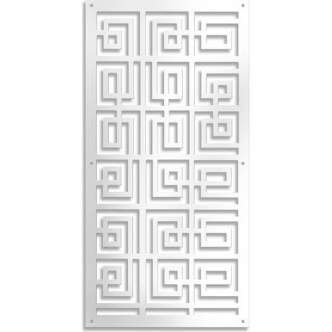 THAI - Panneau ajouré en PVC - 10 mm épaisseur - Dimension : 73x148 cm - Couleur : blanc
