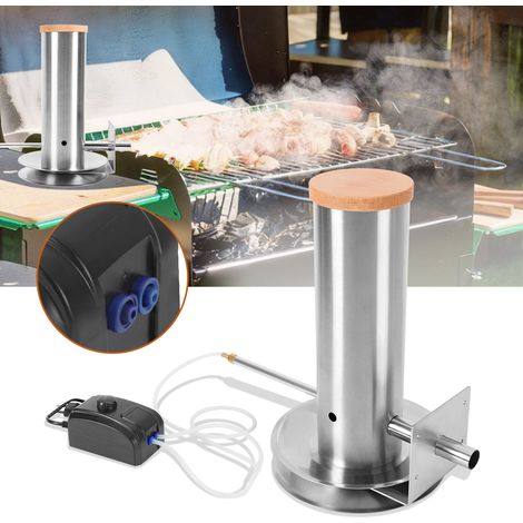 Jiubiaz Generador de humo frío para ahumador Carne Pescado Bomba de aire eléctrica modelo 1,7 litros