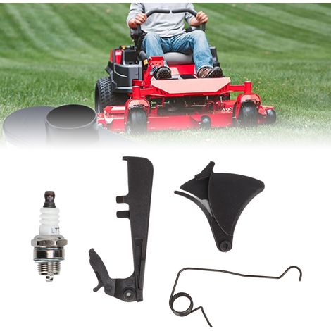 Kit de ressort de gâchette d'accélérateur et de bougie d'allumage pour tronçonneuses pneumatiques, compatible avec les modèles Husqvarna 340, 345, 346XP, 350, 351, 353, 357XP et 359. (1/5)