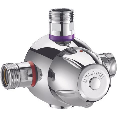 Mitigeur thermostatique collectif Premix 55 Confort Delabie 3/4'' débit 55L/min