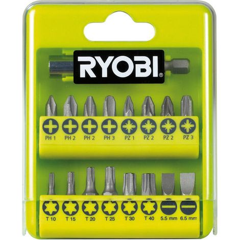 119315 Ryobi Bit-Set 17-teilig.