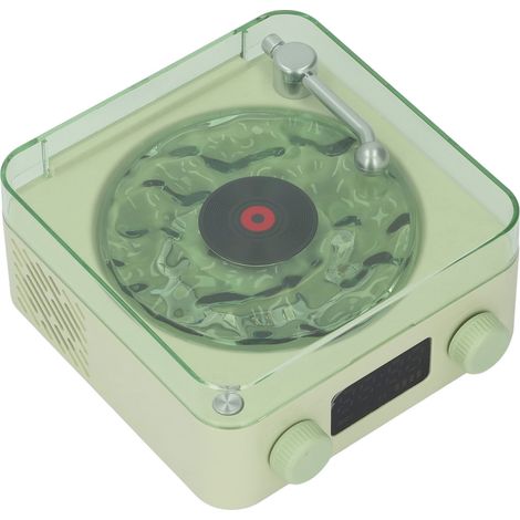 Enceinte Bluetooth sans fil pour dormir, 4 bruits blancs, 3 effets lumineux RGB, vert algue. (1/5)