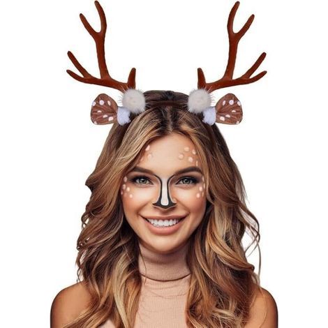 Serre-tête Renne - Noël - Accessoire Cheveux - Léger - Haute Qualité - Universel (1/4)